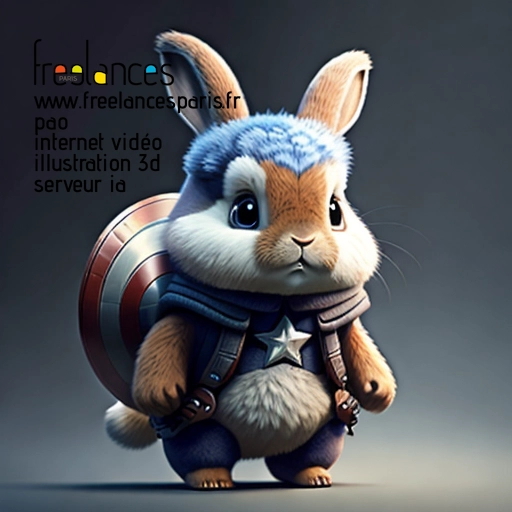 Pao internet vidéo illustration 3d serveur intelligence générative freelance paris studio de création 5T23SJD1